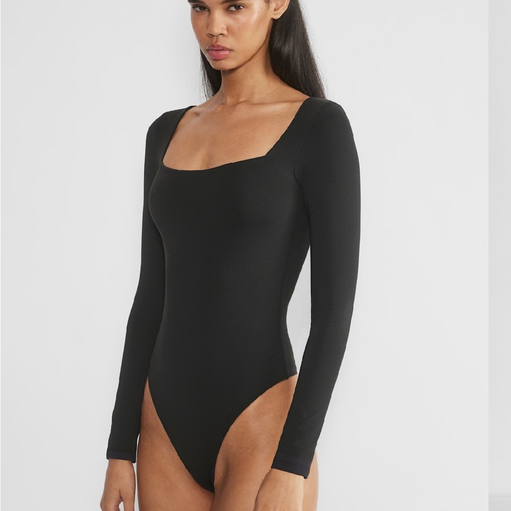 Babaton Black Long Sleeve Bodysuit
